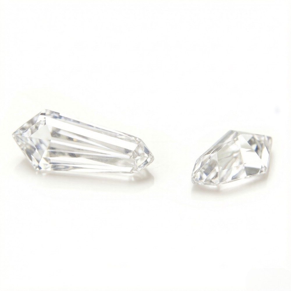 1~2ct VVS1 Moissanite Long Arrow-Shaped Pointed-Corner Hexagonal Cut Loose Stone