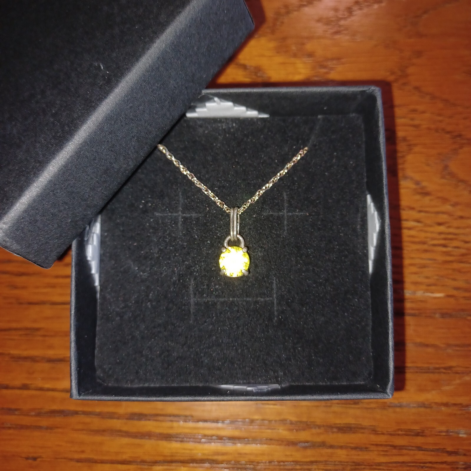Hand Crafted YAG Yttrium Aluminum Garnet Pendant – Sterling Silver – 18” Chain