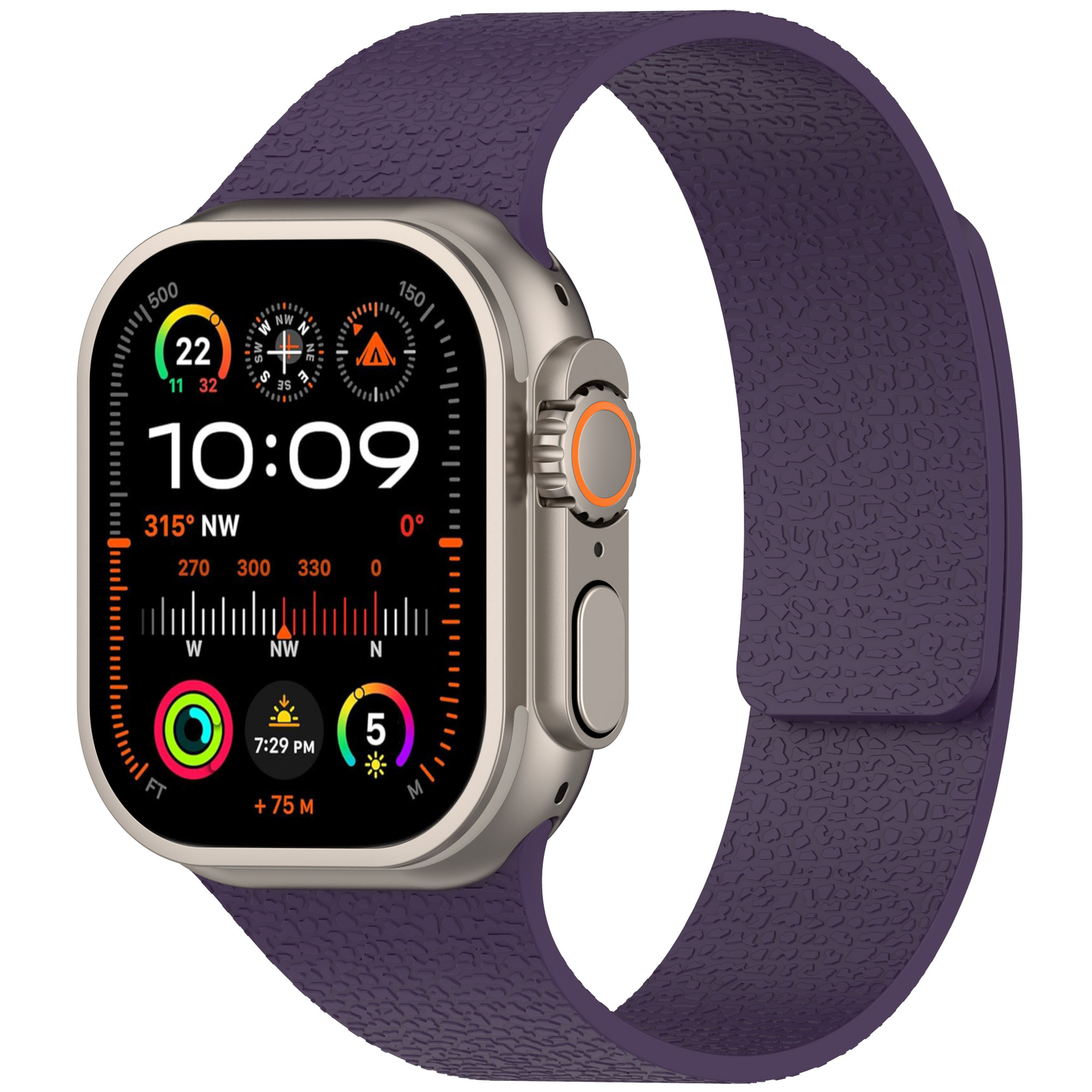 Slim Magnetic TPU Sport Rugged Band For iWatch Series Ultra 2/1 10 9 8 7 6 SE 5