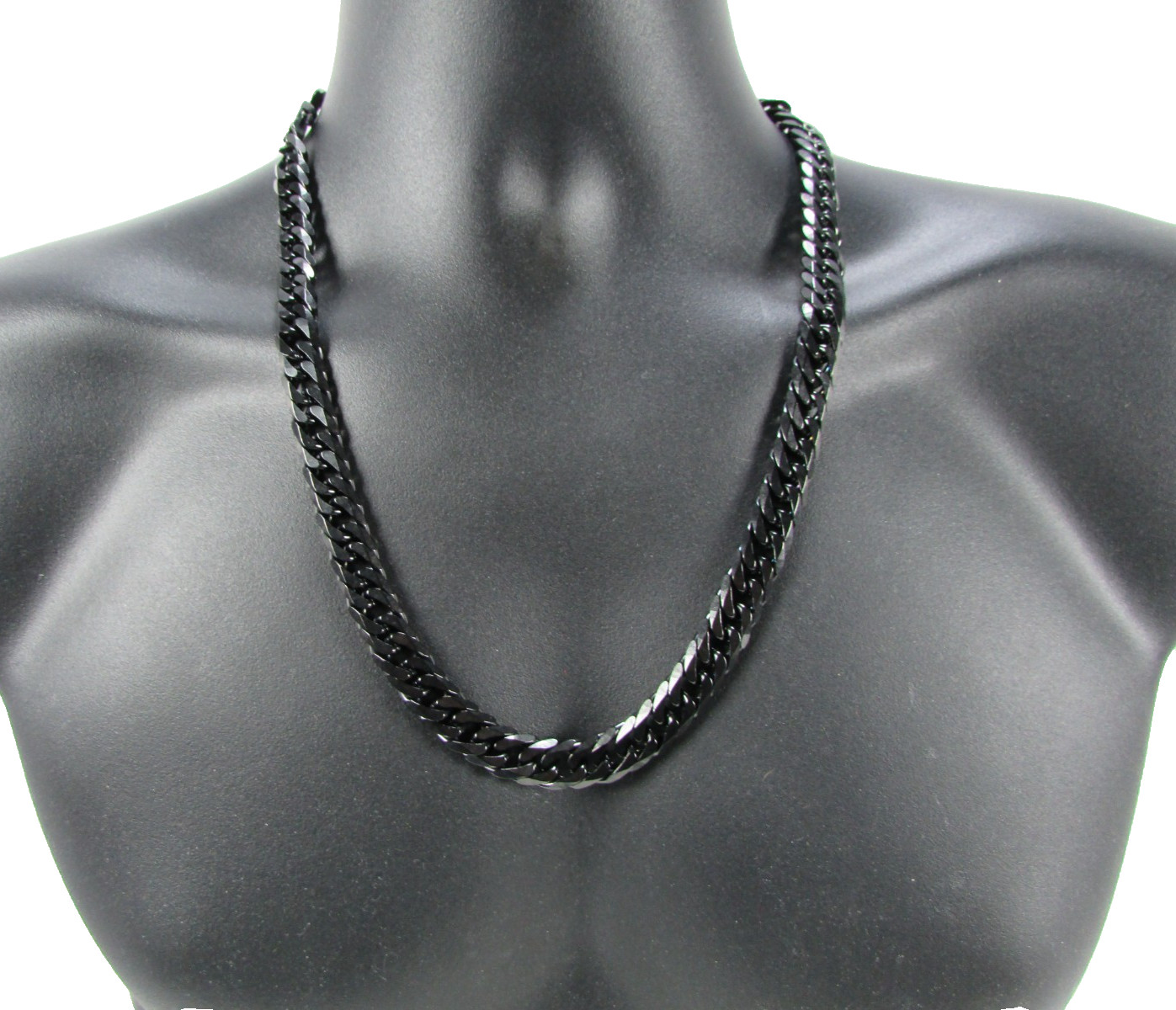 Invicta Men’s Jewelry Black 24″ Necklace & 8.5″ Bracelet Set