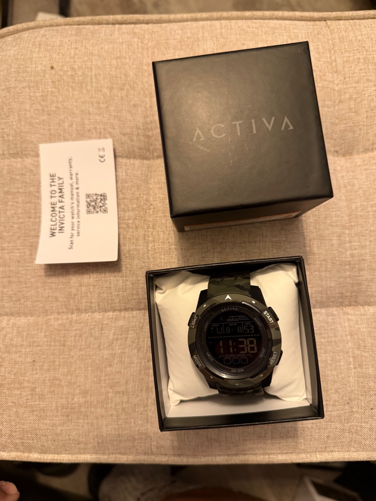 Activa X Terrian Invicta Digital 45mm Camouflage Green ACW8105MC-001