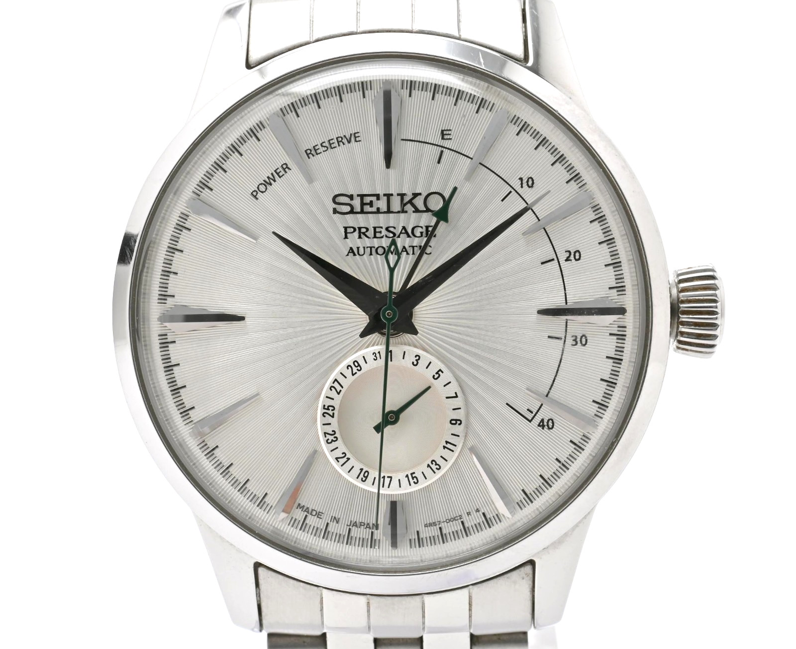 SEIKO Presage 4R57-00E0 SARY079 Silver Dial Date Automatic Men’s Watch JAPAN
