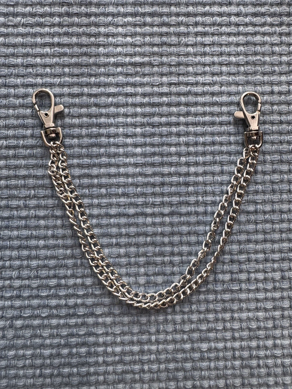 Wallet Clip – Double Link Chain w/ 2 Lobster Clasps Wallet Accessory
