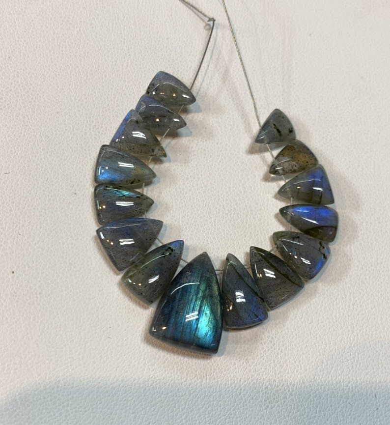 AAAA Labradorite Gemstone, Briolettes Blue Fire Shape Size 6.50×10-12.50×18.50MM