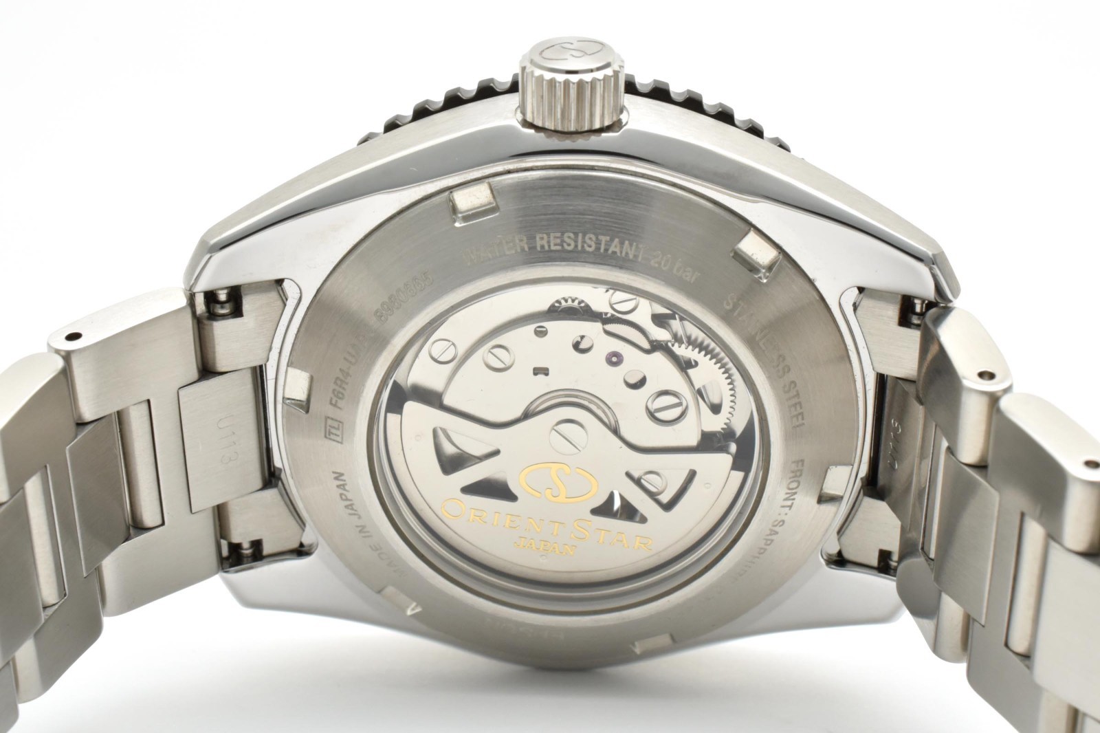 [Box,Paper] ORIENT STAR F6R4-UAB0 Black Dial Automatic Men’s Watch JAPAN
