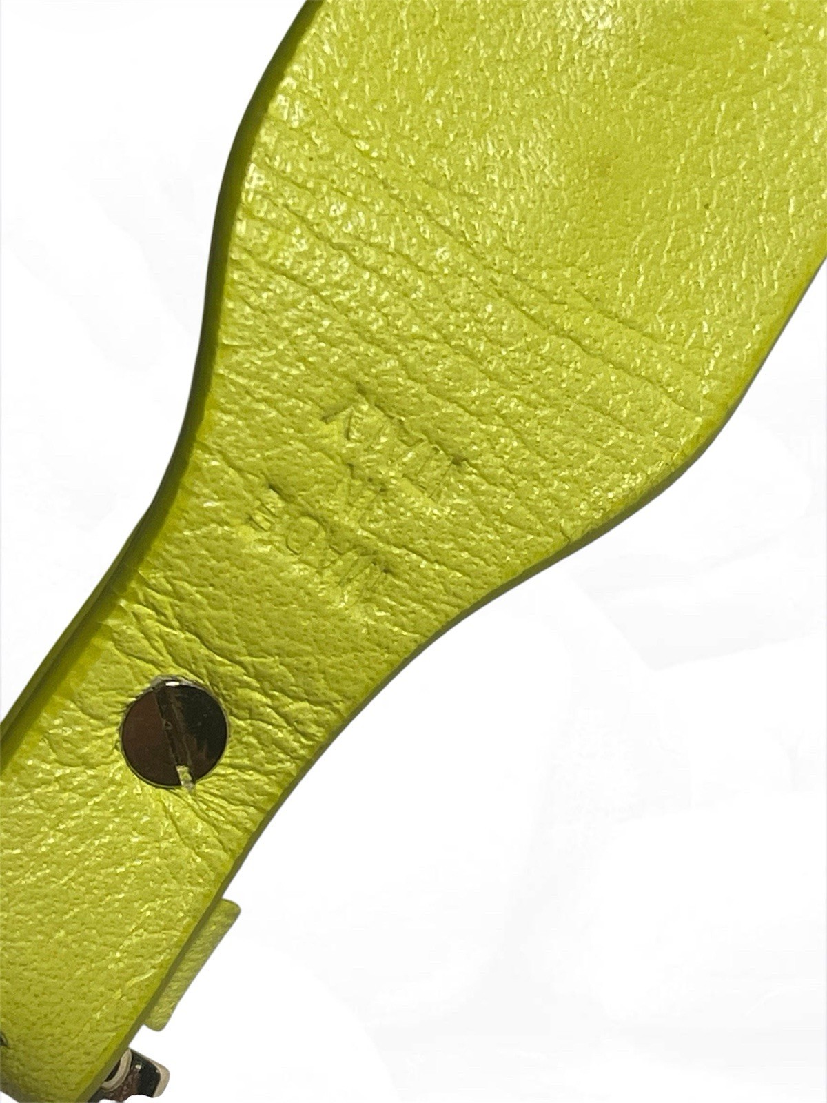 VALENTINO GARAVANI Rockstud Bracelet in Fluorescent Green Leather