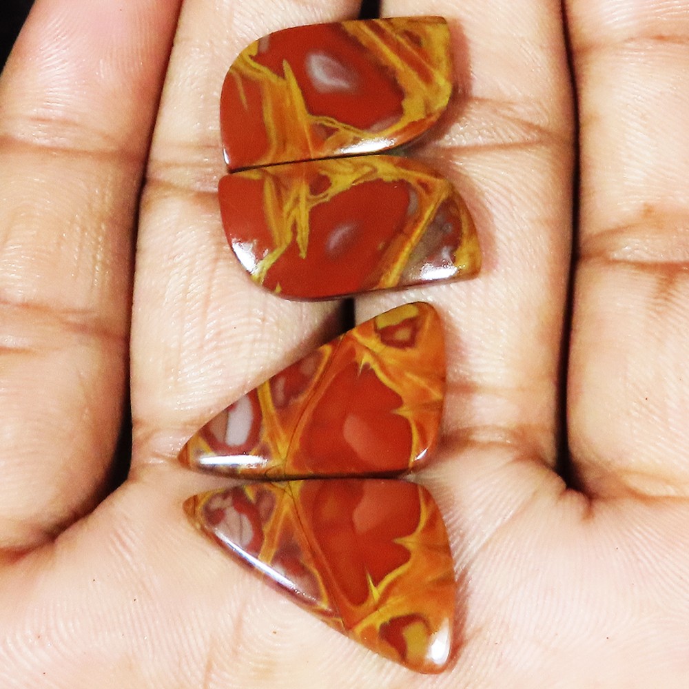 40.55 Ct Natural Noreena Jasper Pair Cabochon Loose 2 Pair Lot Gemstones FT14