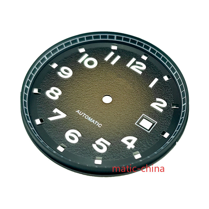 35.6mm Gray/Green/Brown/Blue WatchDial Luminous Fit For Miyota8215