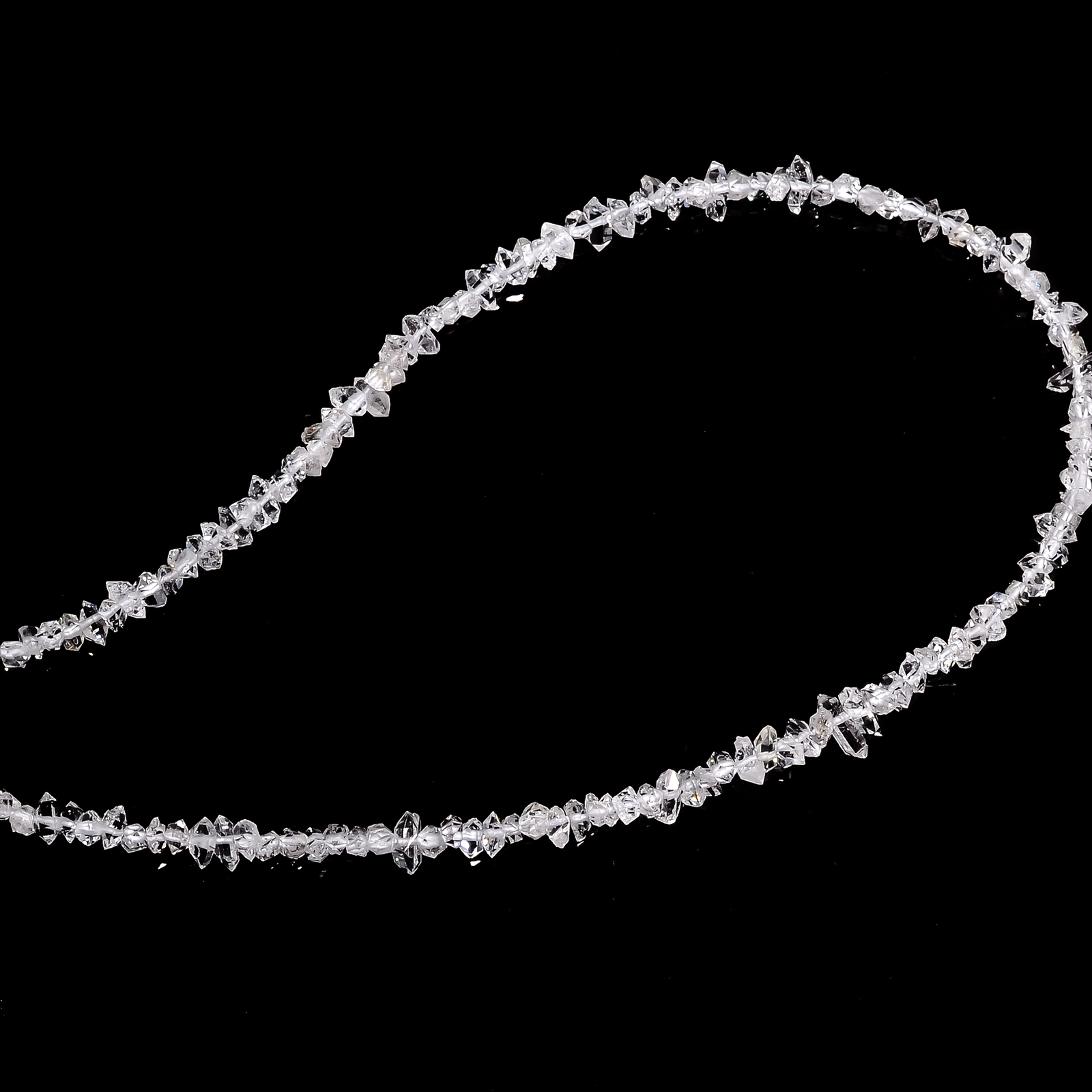 Natural Herkimer Diamond Gemstone Faceted Beads 4X3 5X6 mm Strand 16″ EUC-263