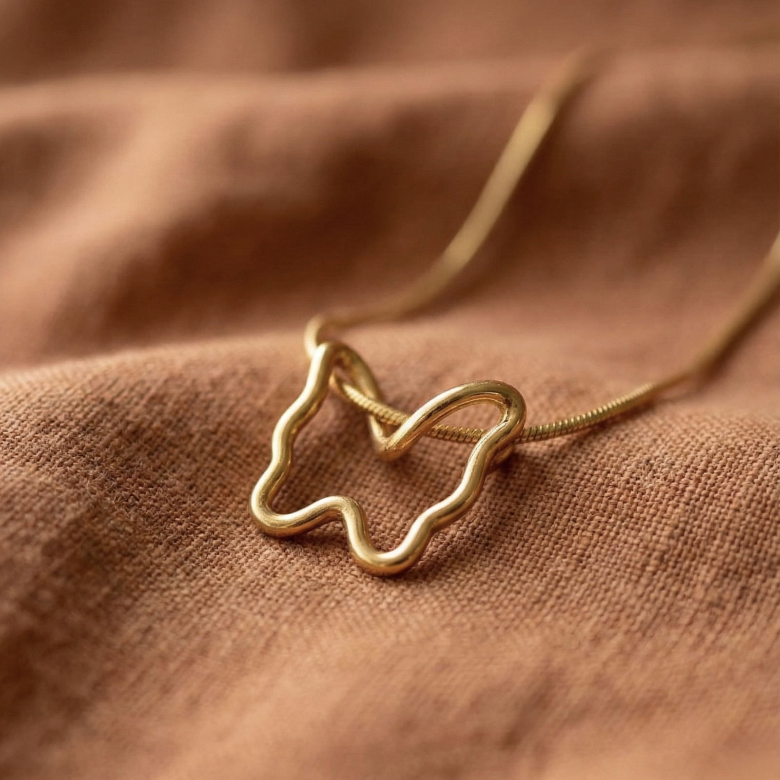 Anti Tarnish Necklace, 18K Gold Plated, Stainless Steel Jewellery, Gift for Her
