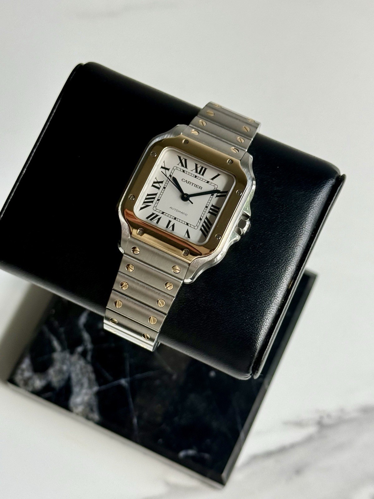 Cartier Santos Two Tone W2SA0007 Steel & Gold Automatic Fullset Original Receipt