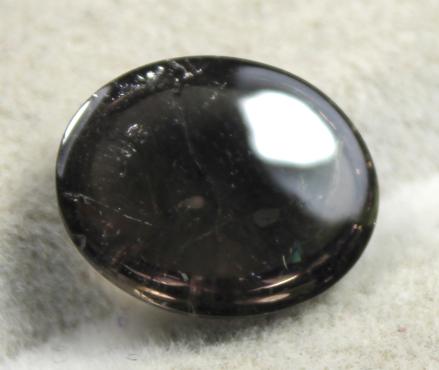 39 Carat Certification Natural Loose Gemstone Beautiful Black Tourmaline Stone.