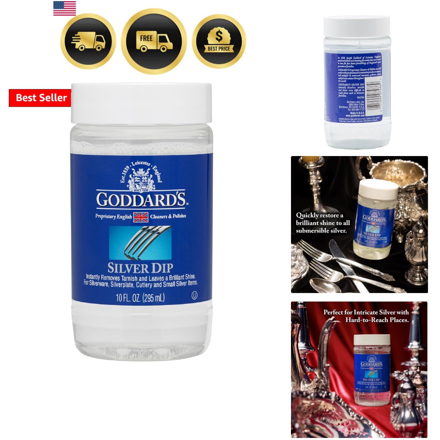Silver Cleaner Dip – Silver Jewelry Cleaner Solution for Filigree Metalwork &…