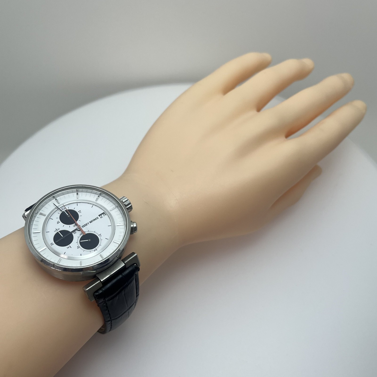 Seiko Issey Miyake W Satoshi Wada Chronograph VK67 Japan Designer Watch Qz #591B