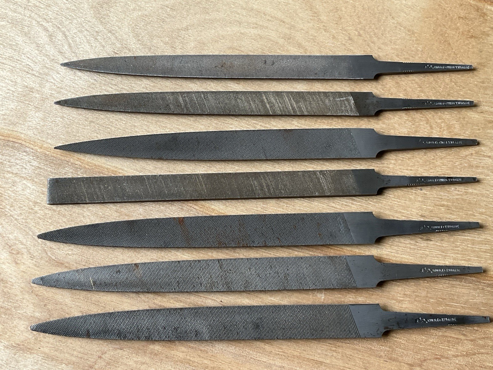 Grobet Vallorbe Swiss Made File Lot of 12 Made In Switzerland