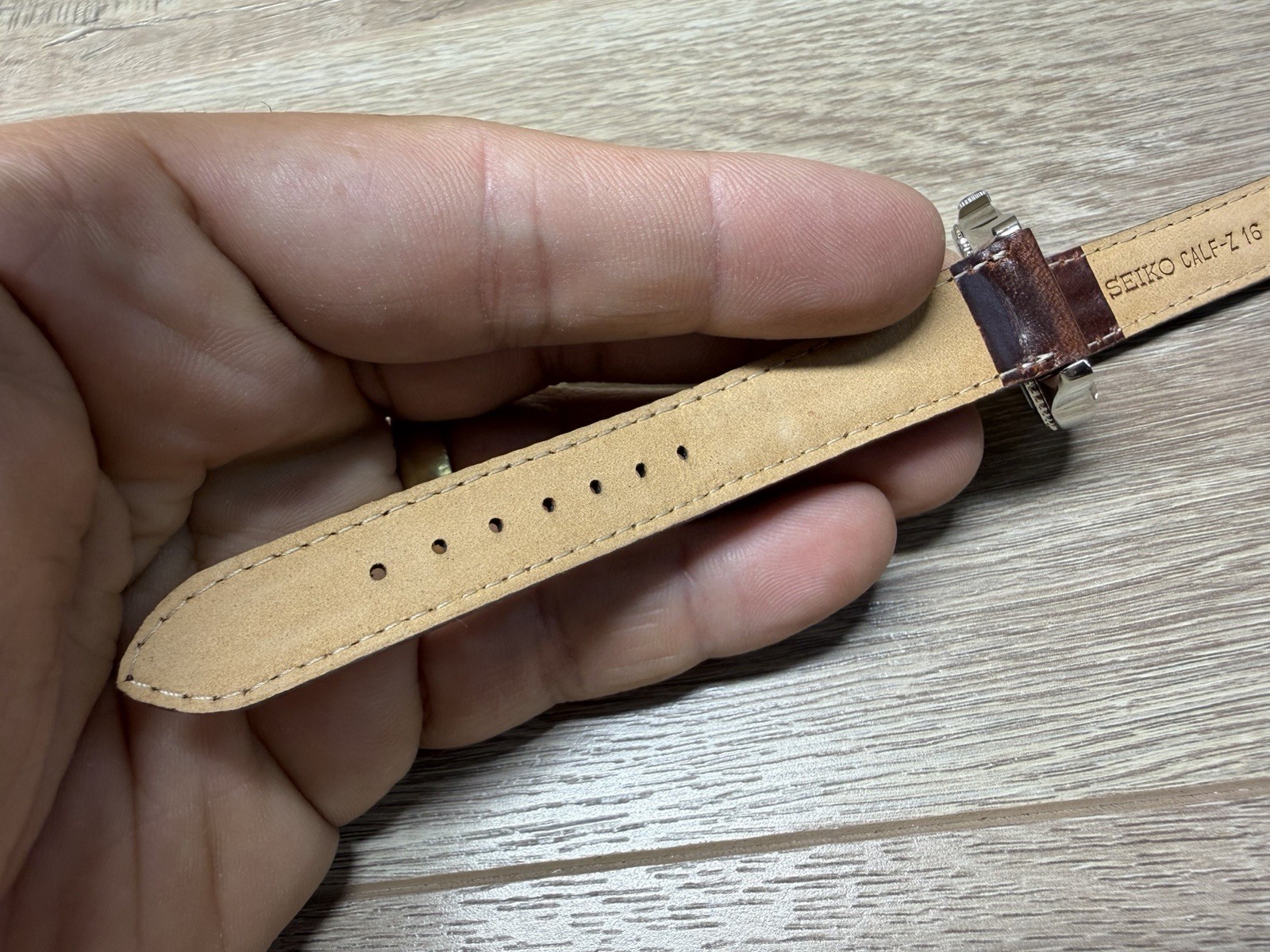 Seiko Salt Lake City Olympics 2002 Watch W/ Brown Leather Band Japan