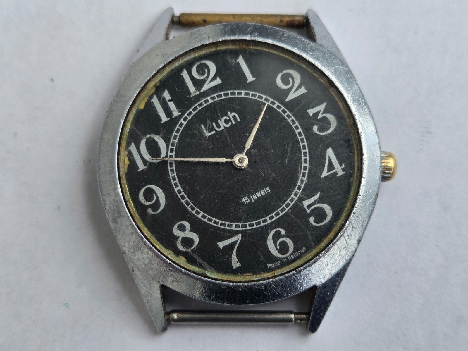 Russian Wristwatch Watch Luch . 15 Jewels . Made in Belarus . Read Description .