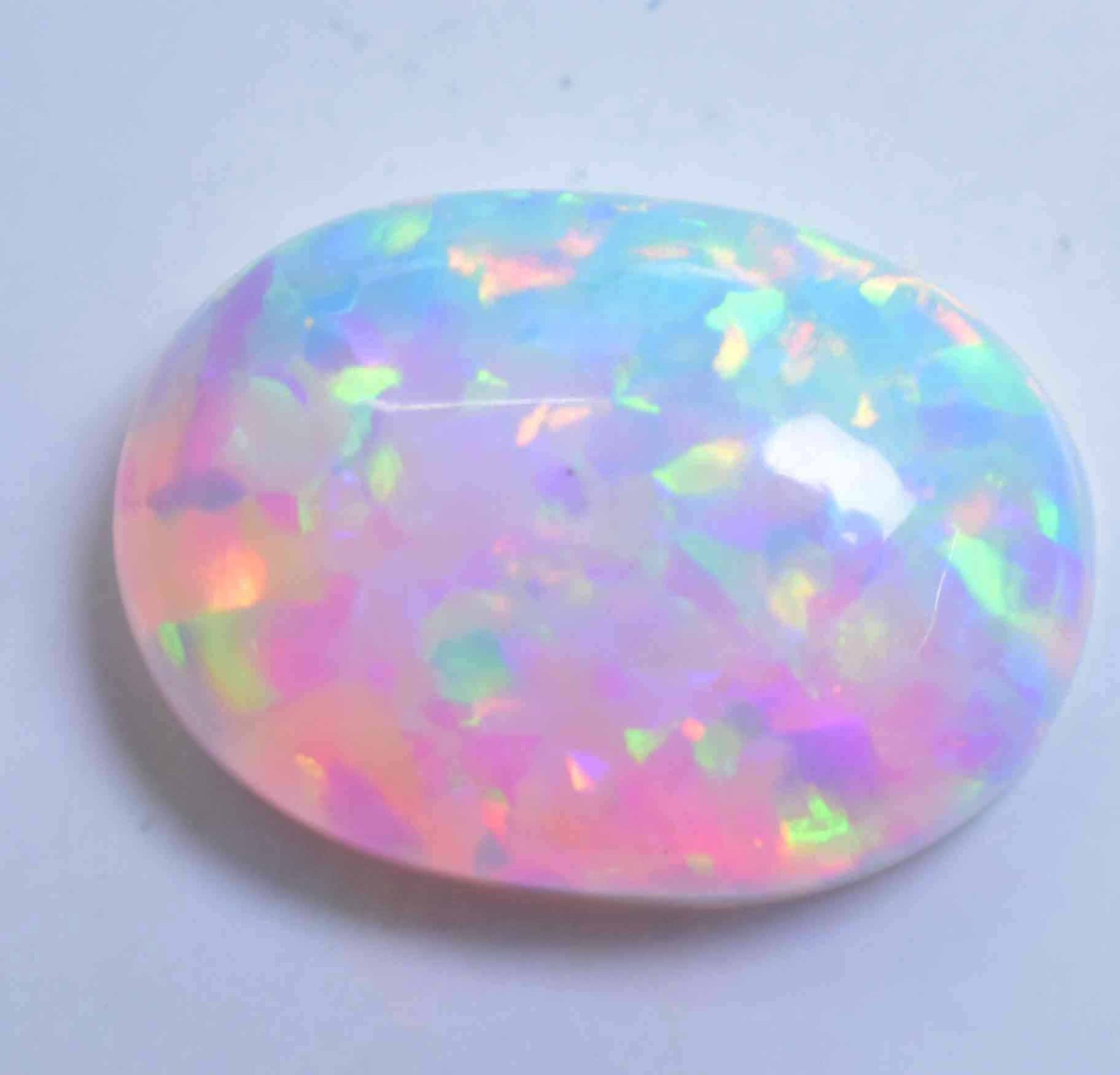 14.05 Ct Natural Ethiopian Fire Opal Certified Play of Color Untreated Gemstone