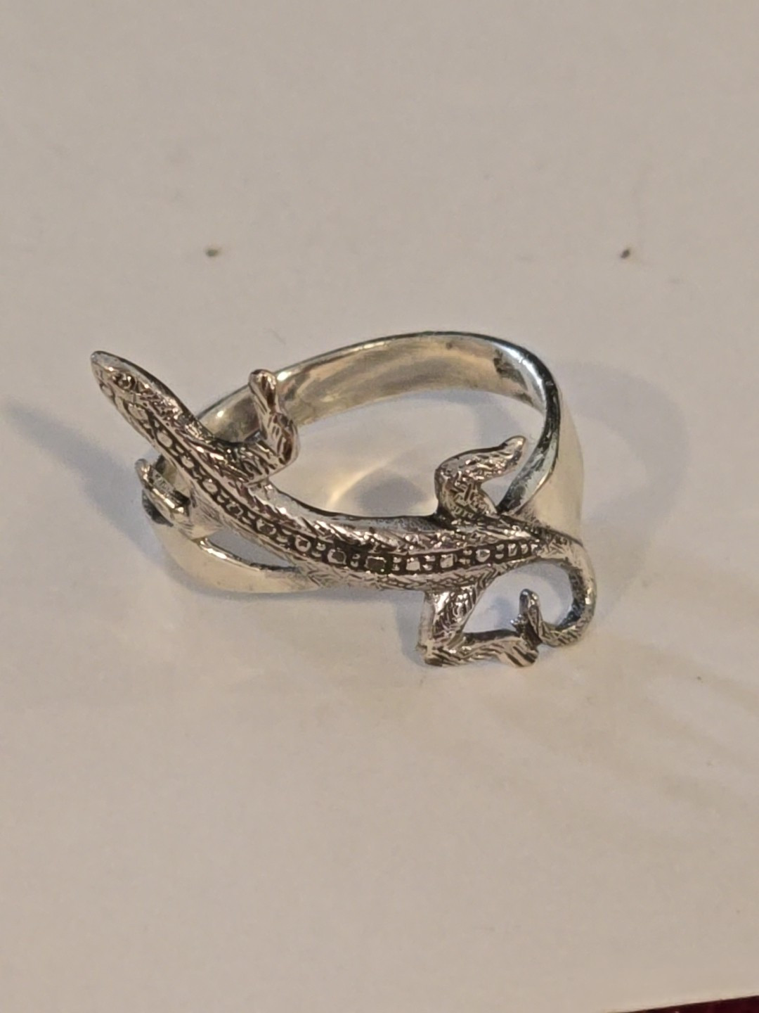 Vintage Sterling Silver Southwest Lizard Ring Size 6