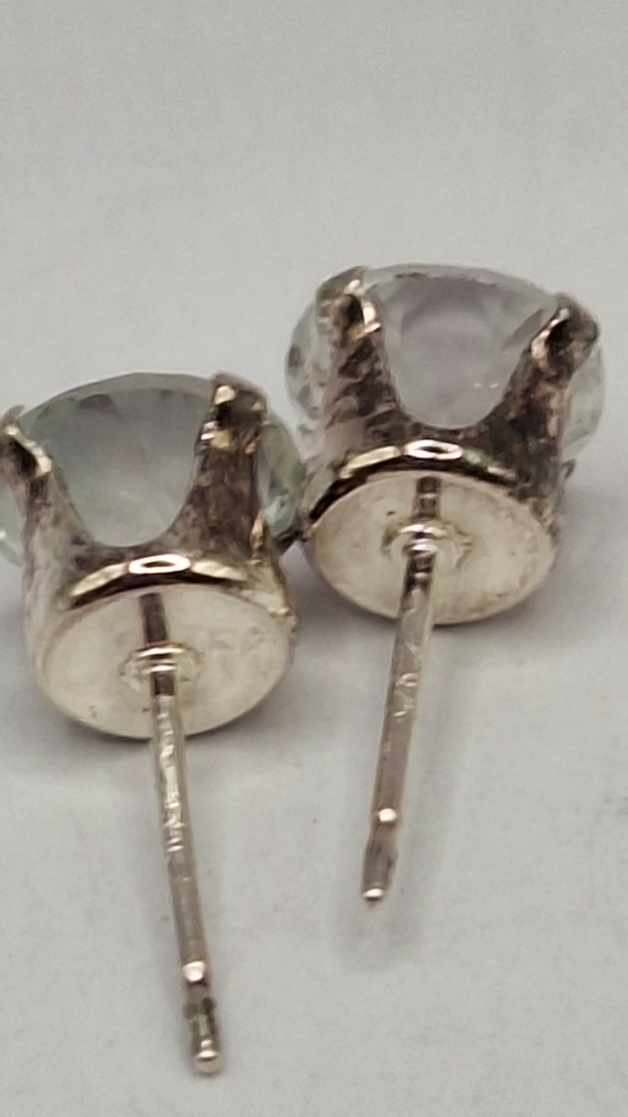 925 Silver Topaz Approx. 1 CT (6x3mm) Designer Earrings.