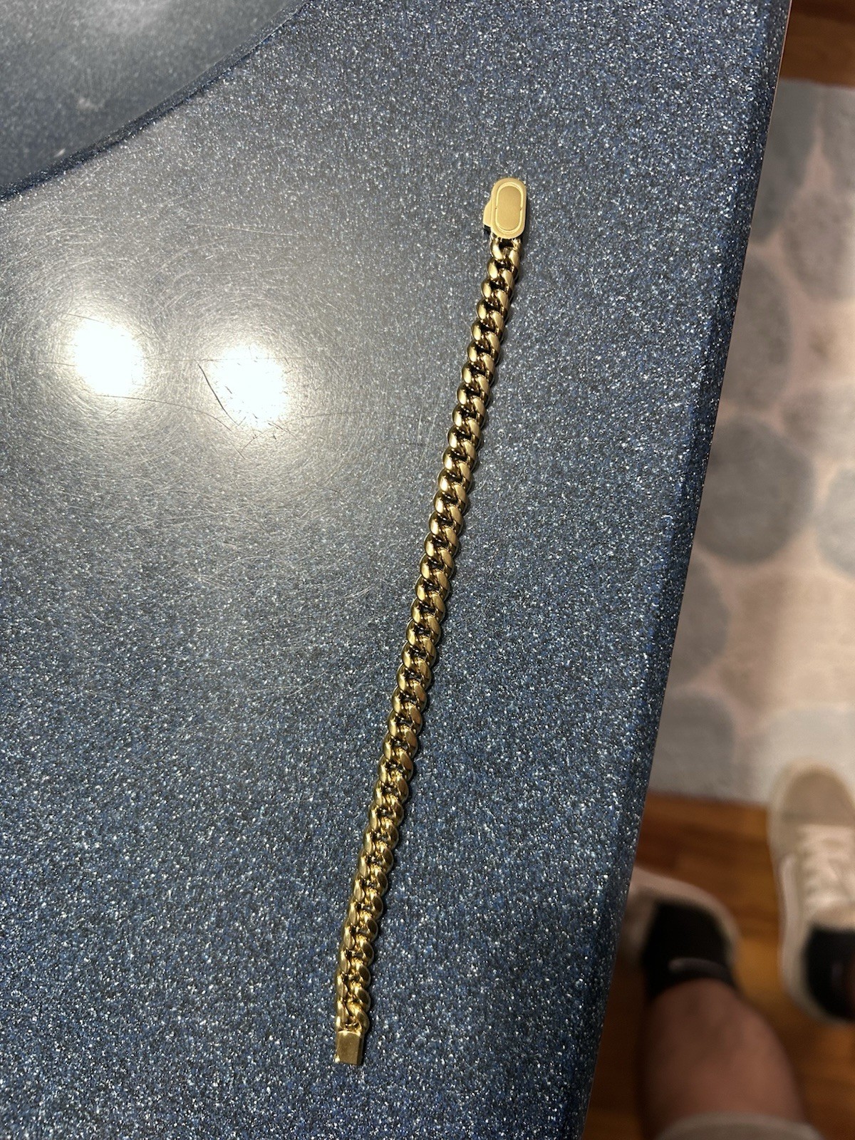 Craftd 8mm Cuban Bracelet Gold with Free Gift Box Included