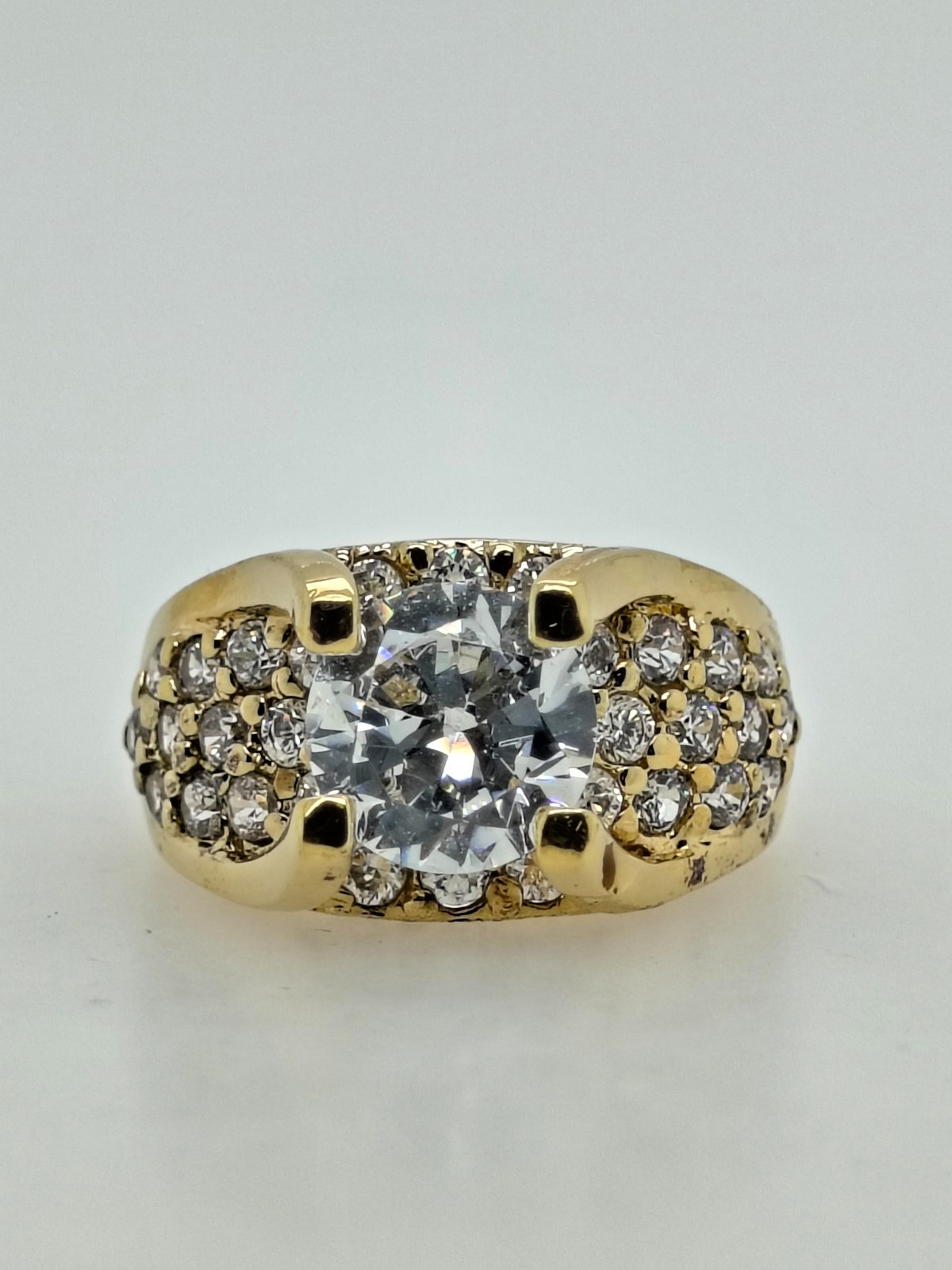 Sterling Silver Cubic Zirconia Engagement Ring for Women Size 5