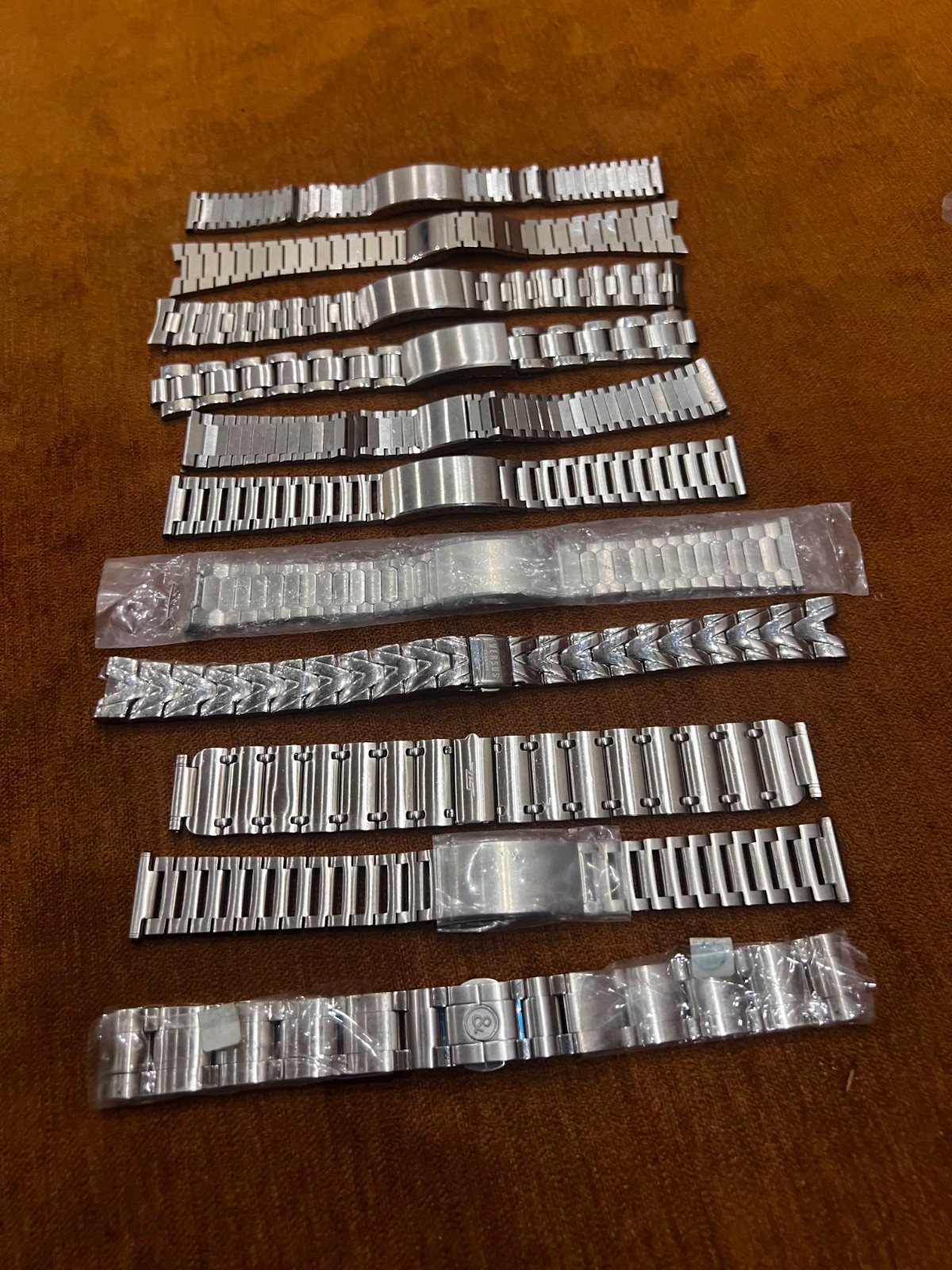 Lot of 30+ Stainless Steel Watch Bracelets 15mm to 22mm Sizes replacement