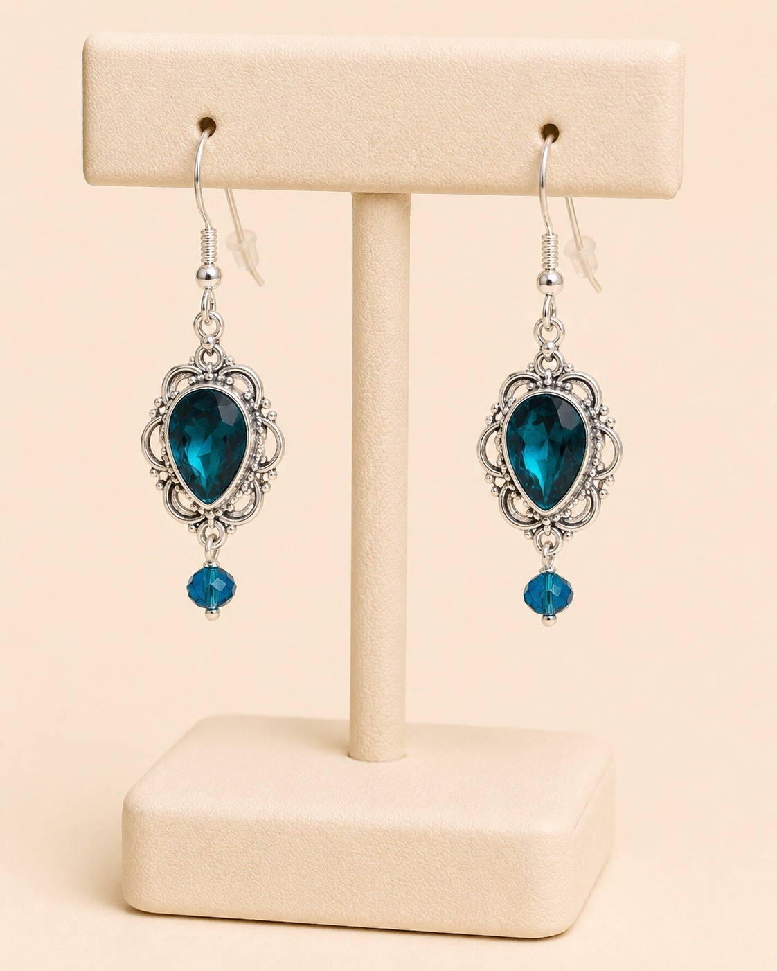 Tourmaline Earrings Marked 9.25/ I.5 Drop