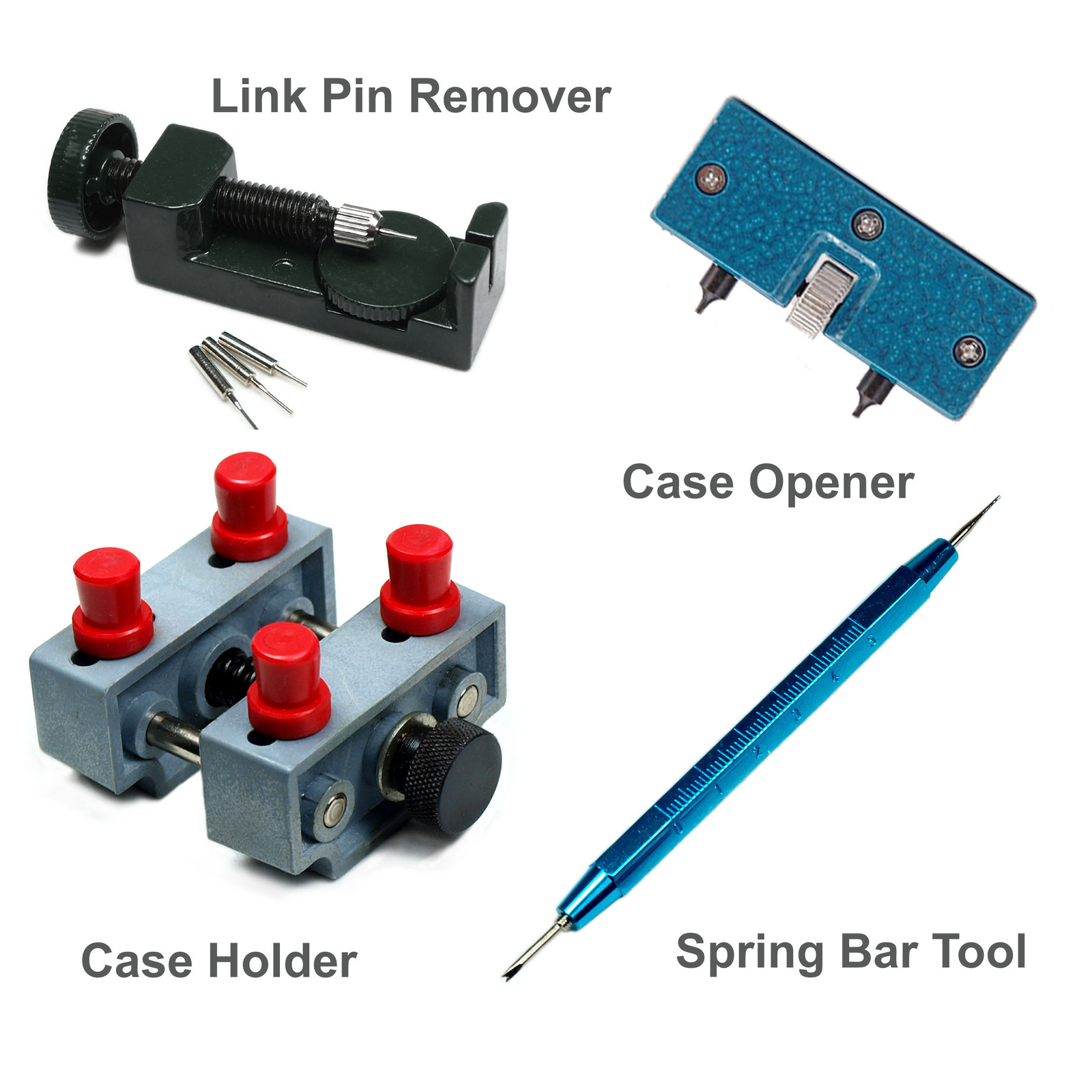 Watch Repair tool Kit – Case Opener Case Holder Link Pin Remover Spring Bar Tool