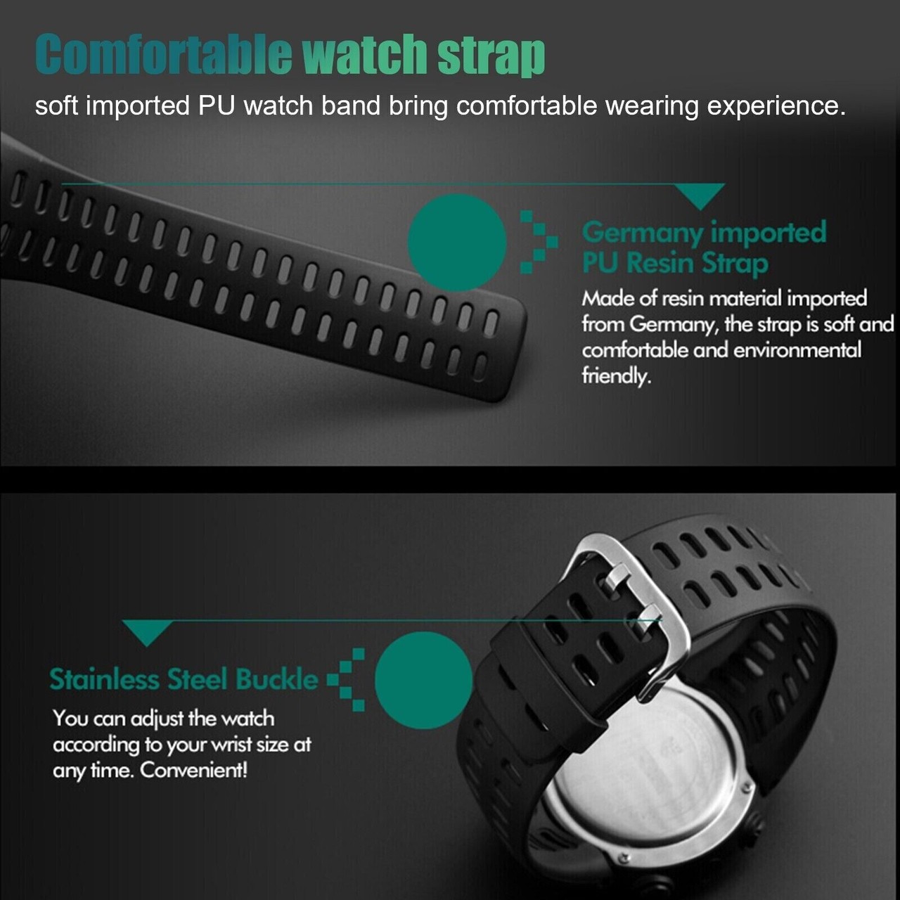 SKMEI Men’s Digital Army Military Sport Quartz Analog Chrono Waterproof Watch US