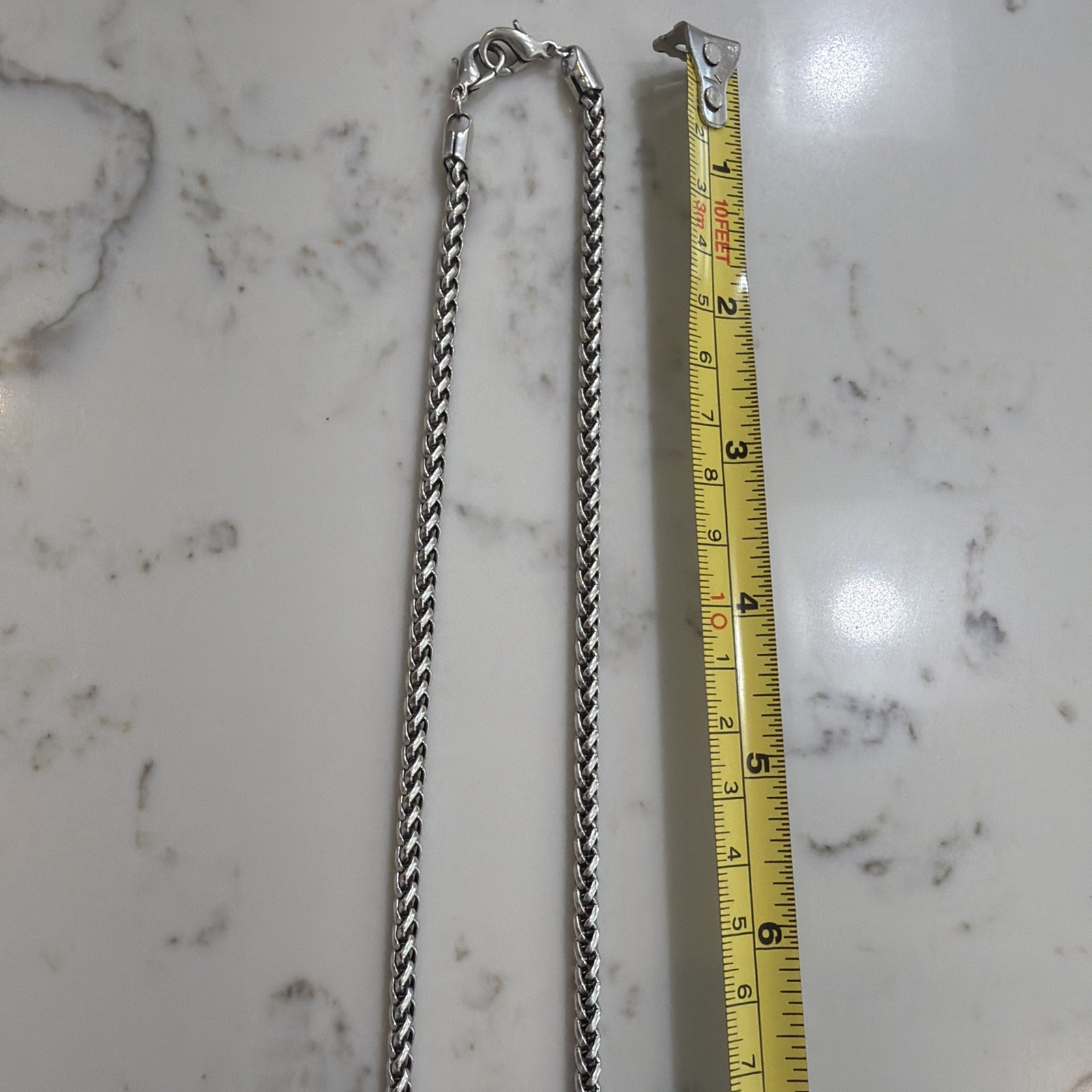 Lengthy Sterling Silver Chain 46” Multi Use Chain Very Strong And Attractive