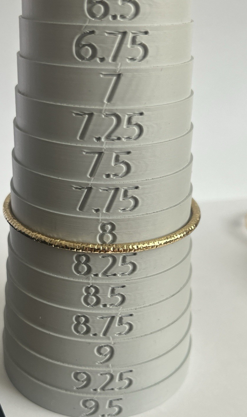 Bright Gold Tone Bangle Bracelet Set 8 Stackable Mixed Texture 8-8.25in