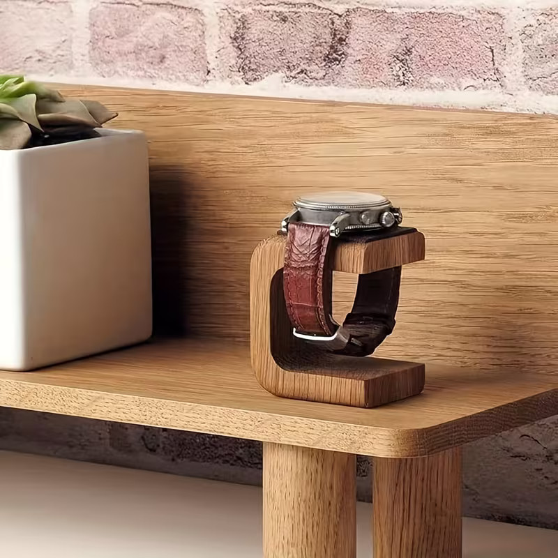Watch Stand Storage Collector Luxury Wooden Wrist Watch Organizer Holder