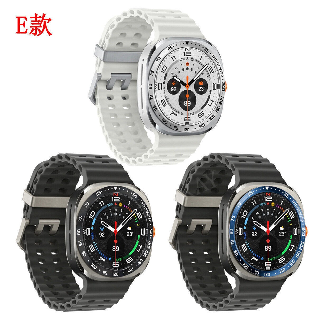 For Samsung Galaxy Watch Ultra 47mm Metal Cover Bezel Ring Frame Protector Case