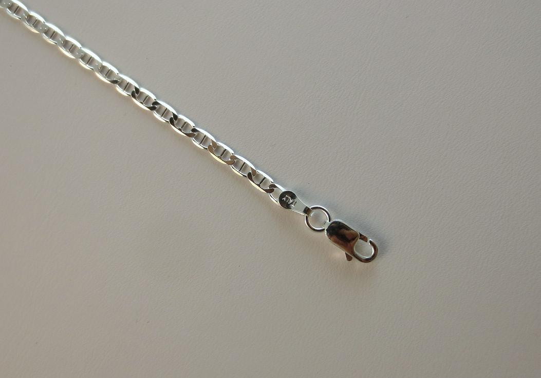 2.8mm Sterling Silver Marina Chain. Pure .925 Italian. 16,18,20,22,24,30 inches
