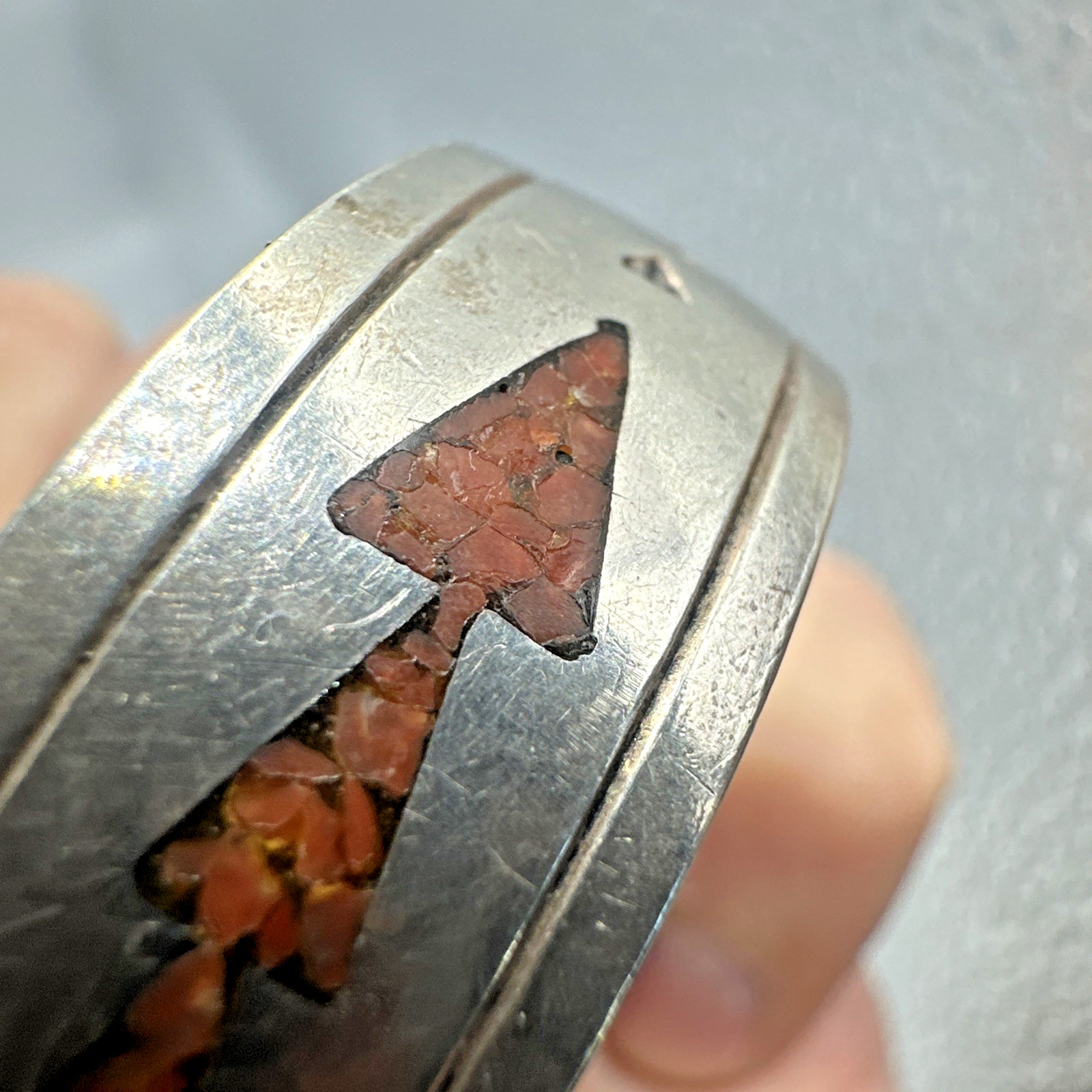 Vtg Early Tommy Singer Cuff Bracelet Sterling Sz 5.5 – ~6 Navajo 34.2g 13.5mm