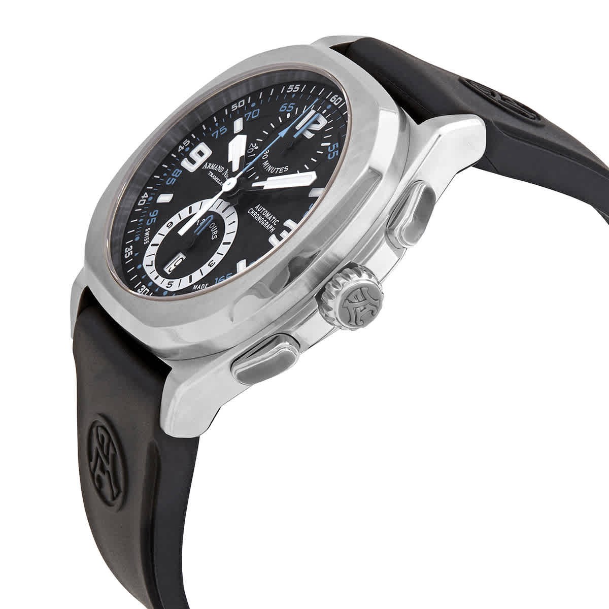 Armand Nicolet JH9 Chronograph Automatic Black Dial Mens Watch A668HAANZGG4710N