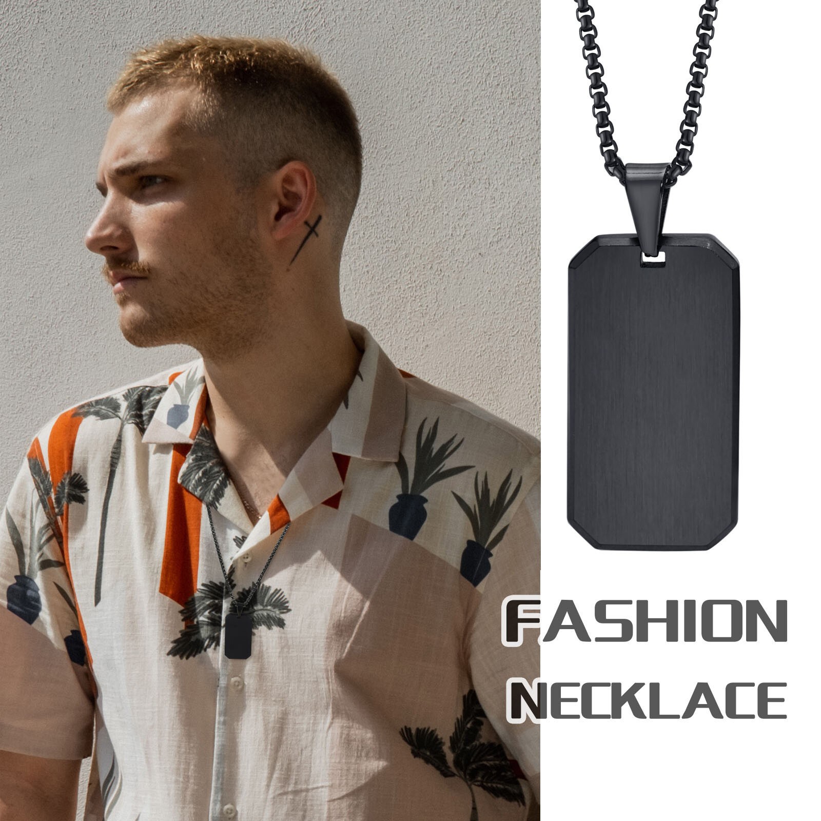 Stainless Steel Brother Tag Necklaces Chain Free Custom Graduation Classic Gift