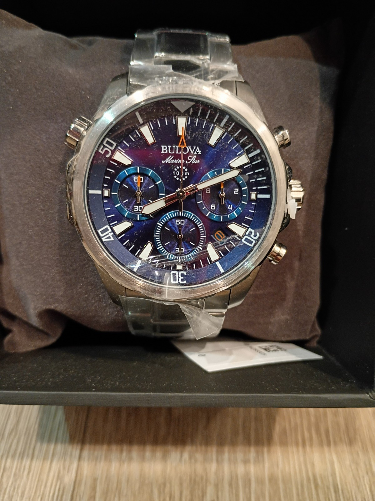 Bulova Marine Star Wristwatch for Men 43mm Case Stainless Steel