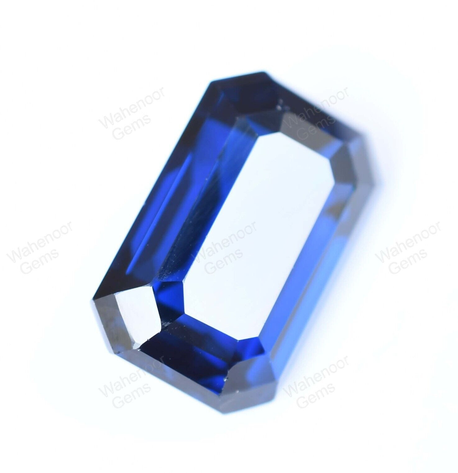 D’ Block Natural Tanzanite 20.00 Ct Blue Emerald Cut Certified Huge Gemstone