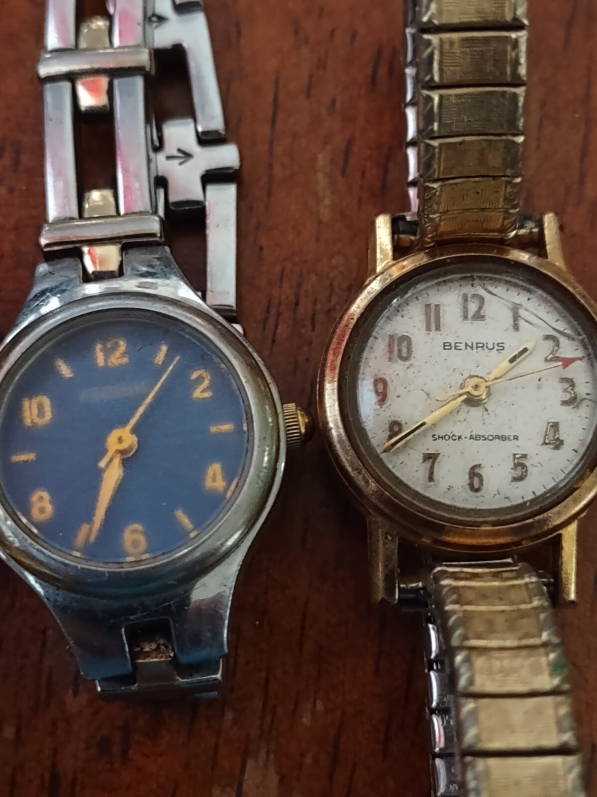 Vintage Ladies Watches 7pc Lot Parts And Repair Citizen,Bulova,Seiko,Pulsar,Etc