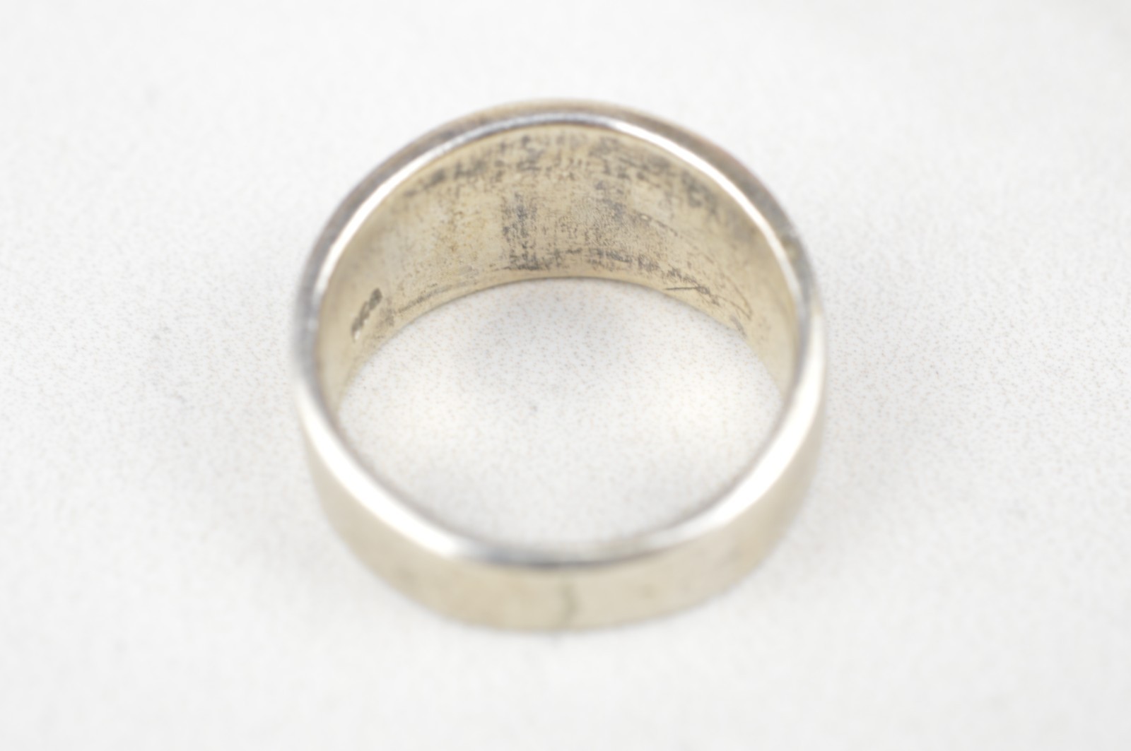 925 Sterling Silver Sunburst Wide Band Ring Size 7 Heavy 6.5g Boho Cigar Style