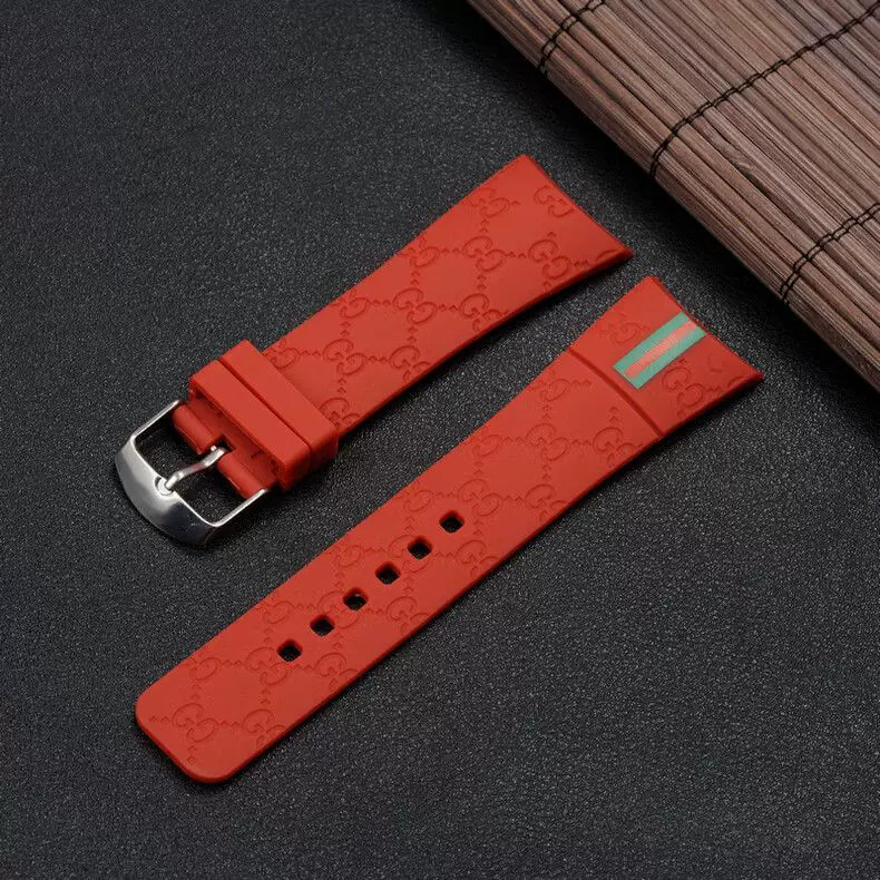 26MM Quality Silicone Rubber Watch Band Straps For I-Gucci YA114207 YA114229/209
