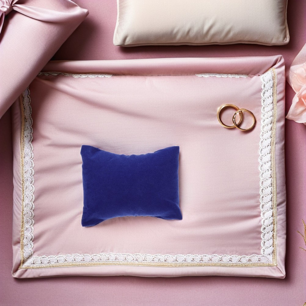 30Pcs Durable Blue Jewelry Display Pillows Soft Watch Cushion Organizer Bulk Set