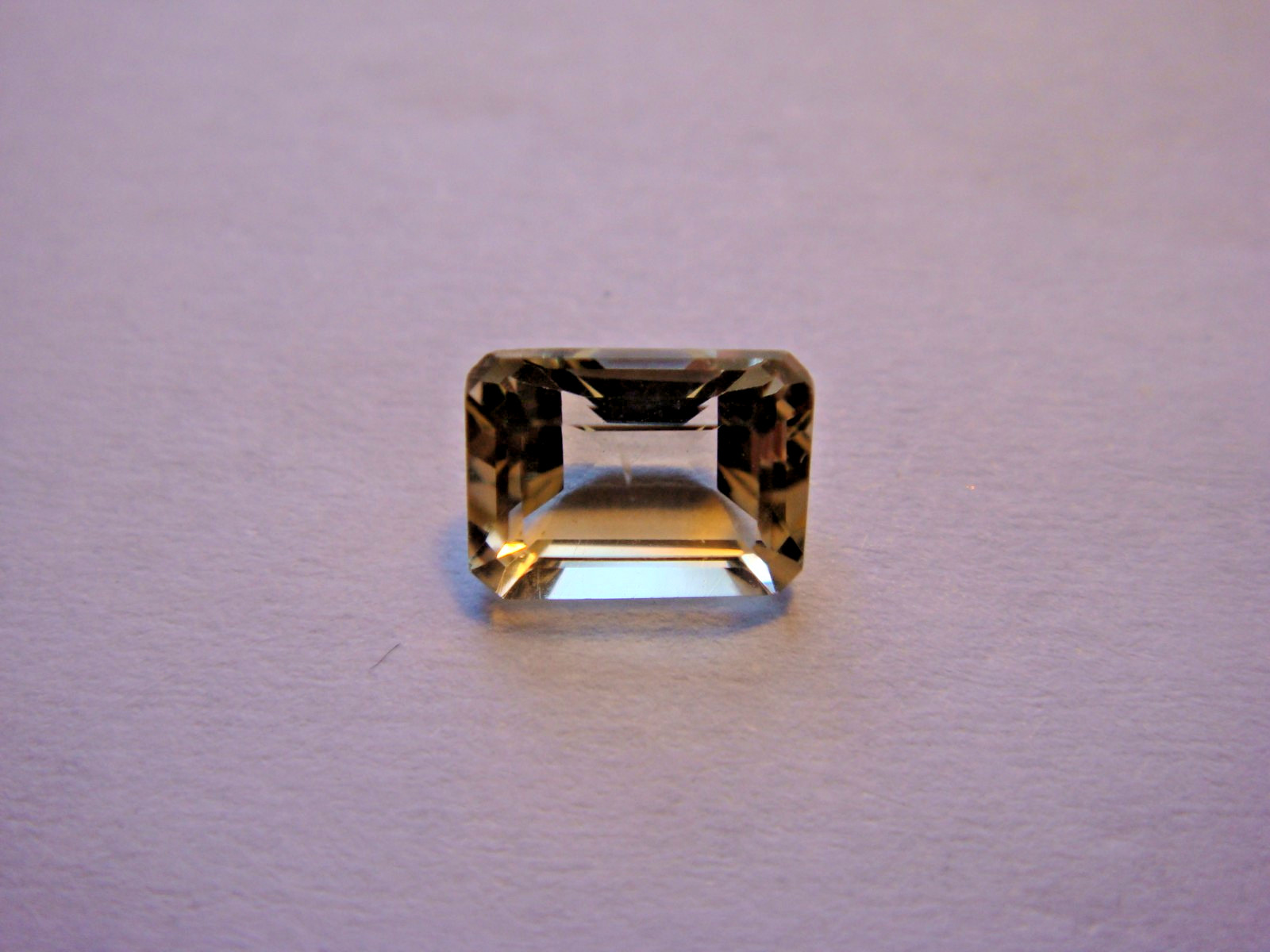 Citrine Rectangular Emerald Cut Gemstone 7 mm x 5 mm 1 carat Gem Yellow Stone