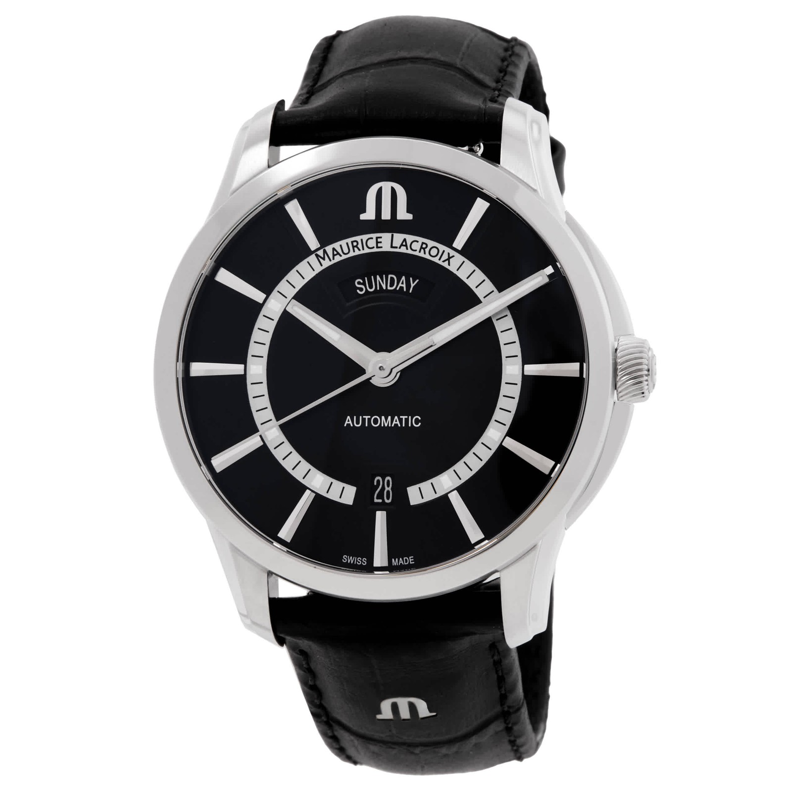 Maurice Lacroix Pontos Automatic Black Dial Watch PT6358-SS001-332-2