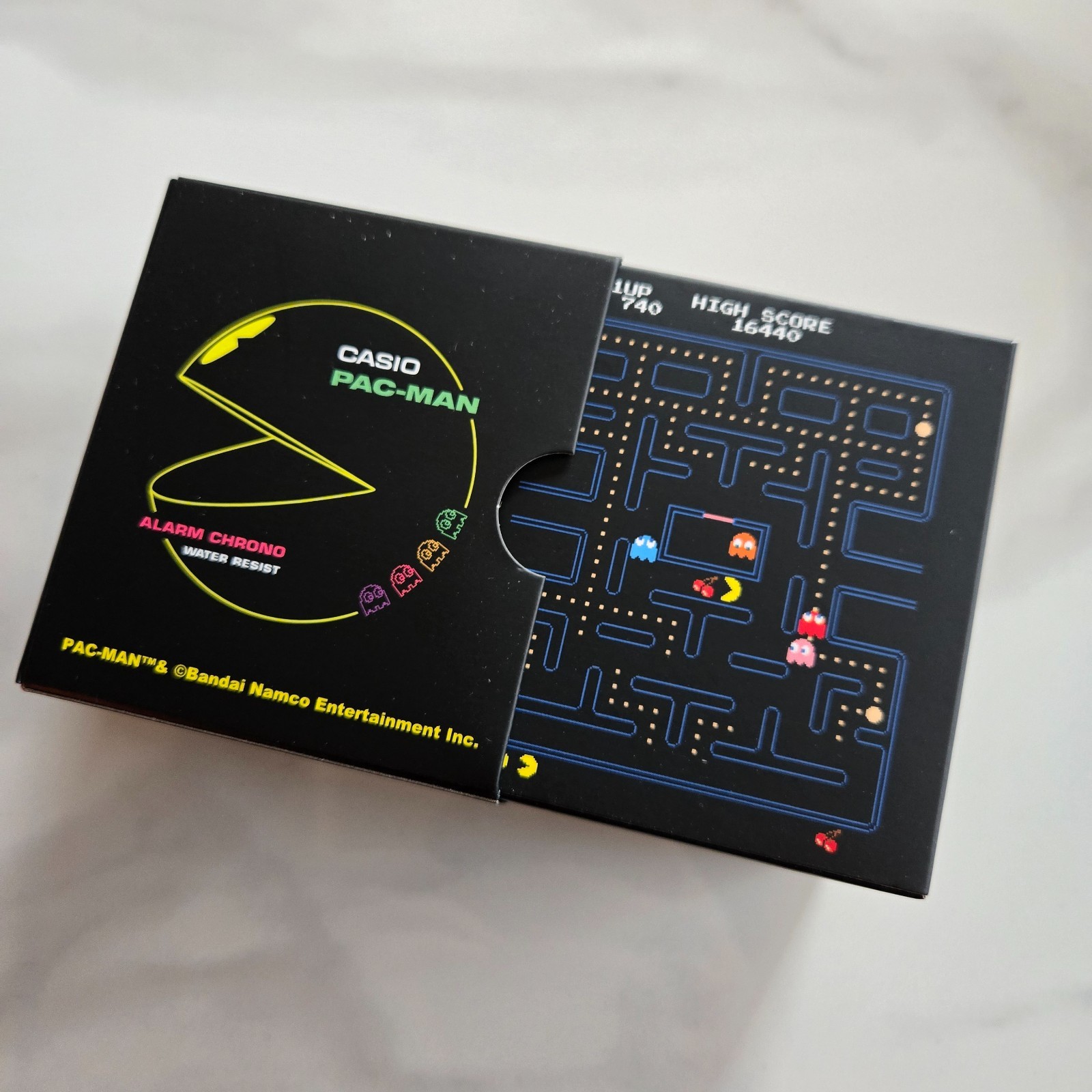 Brand New Casio PAC-MAN Collaboration F-91WPC-1AJR Men’s Black Watch From Japan