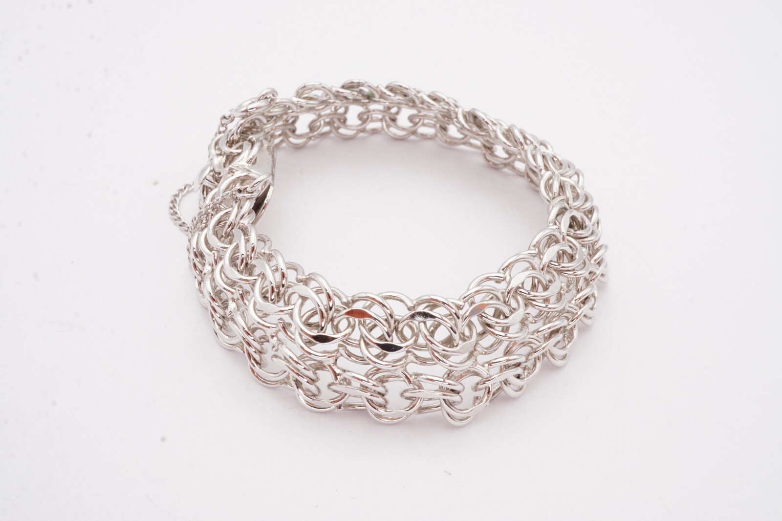 Vintage Sterling Silver 925 Charm Bracelet 7.25″ JB