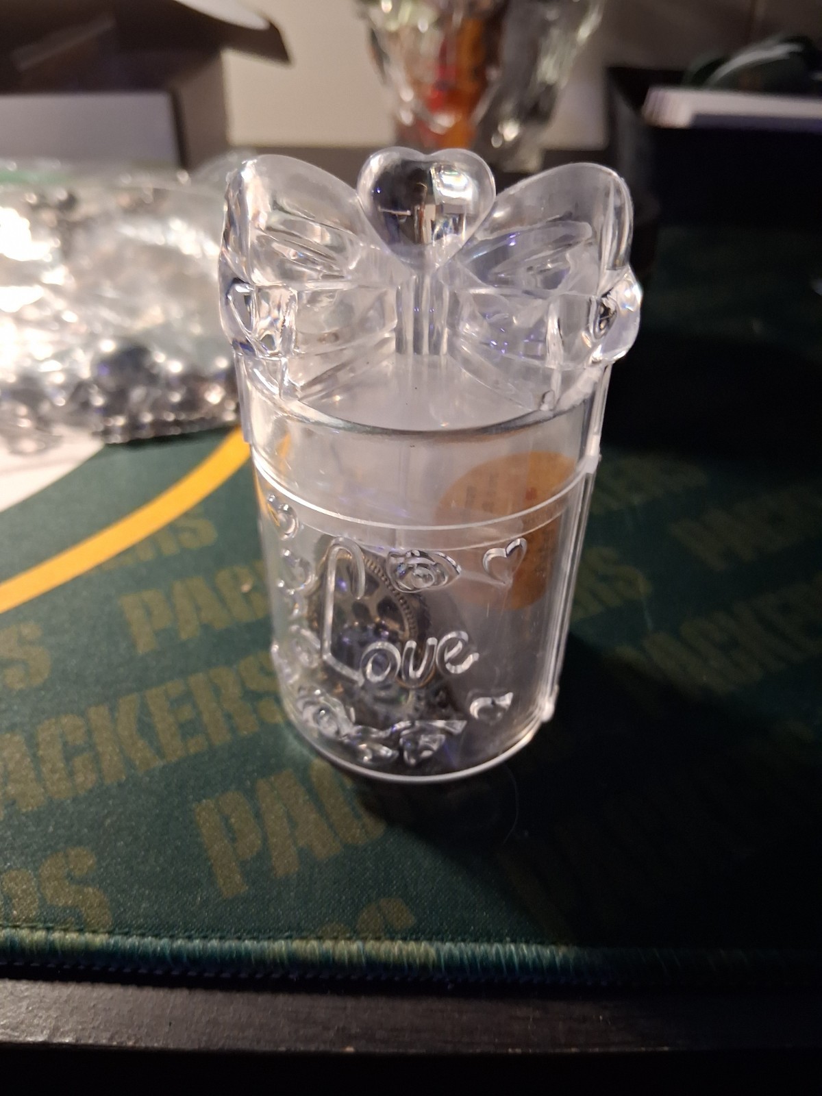 Love Mystery Jewelry Jar Has About 6 Pieces Of Jewelry Inside