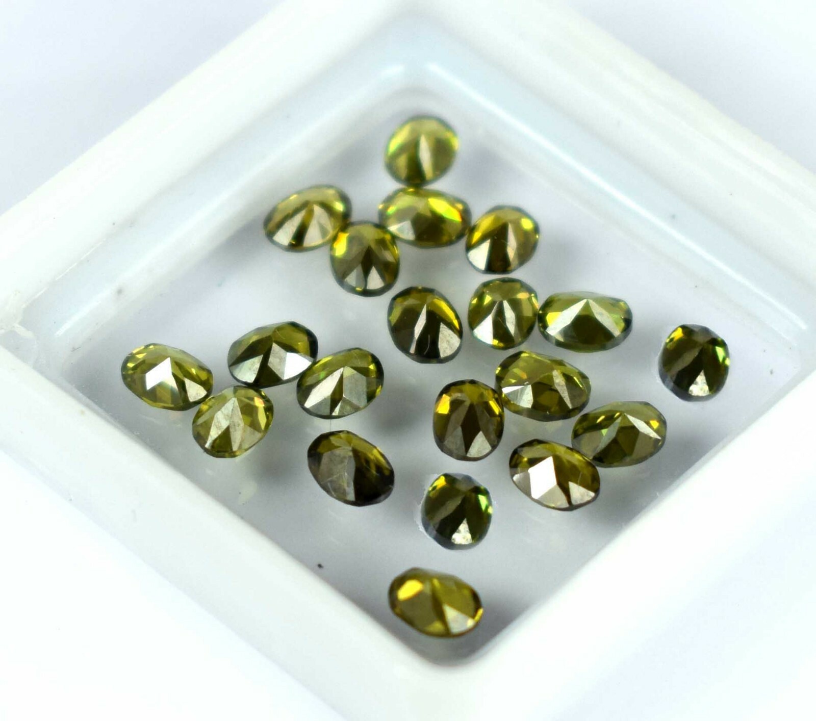 6.40 Ct/3 mm Oval Green Tourmaline Natural Gemstone 20 Pcs Lot Certified BB04